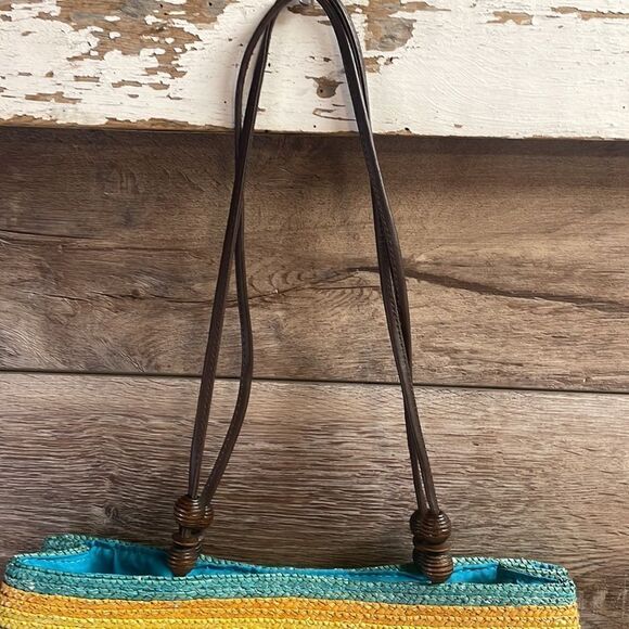NWOT Wheat Straw Ladies Purse, Yellow - Picture 8 of 10